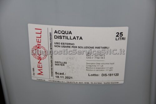 Distilled water 25 lt