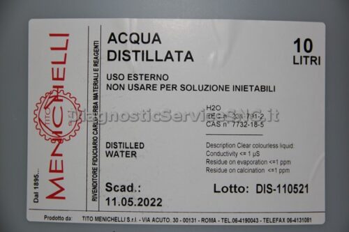 Acqua distillata 10 lt